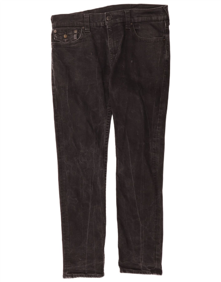 True Religion Vaqueros ajustados para hombre W34 L31 Algodón negro