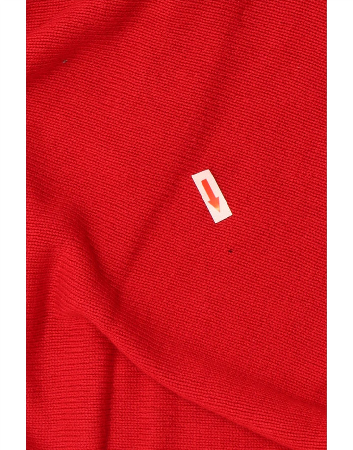 MICHAEL KORS Jersey con cuello barco para mujer UK 16 Grande Algodón rojo