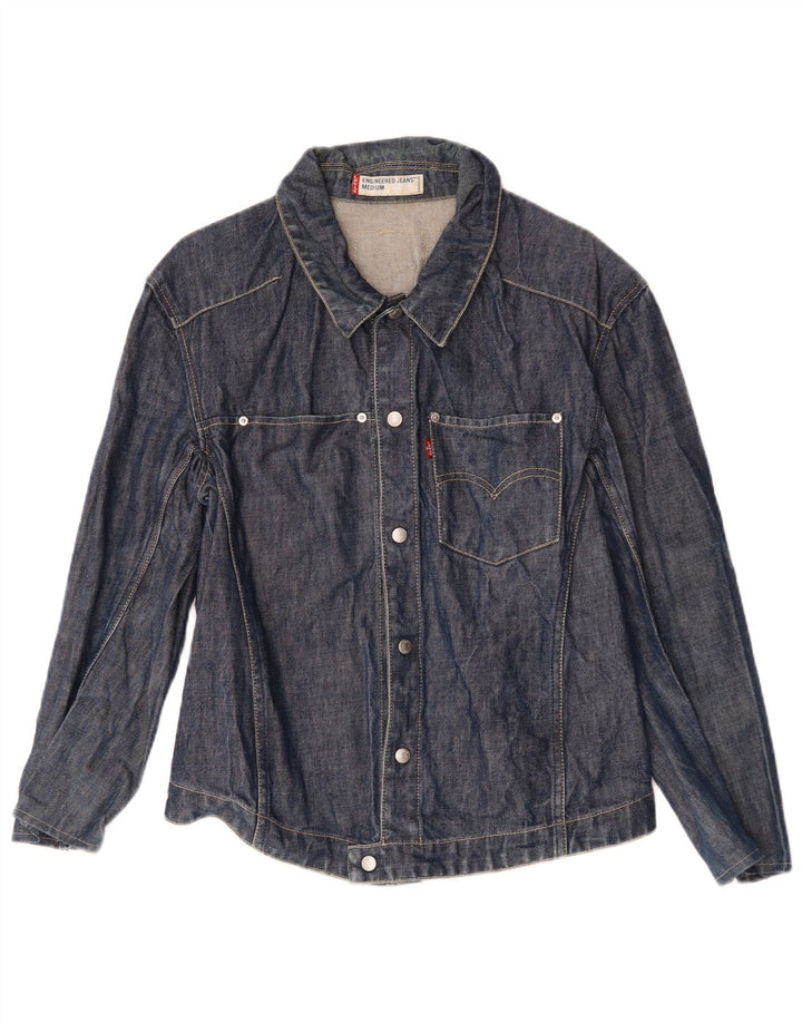 LEVI'S Chaqueta vaquera para mujer UK 14 Mediana Azul marino Algodón