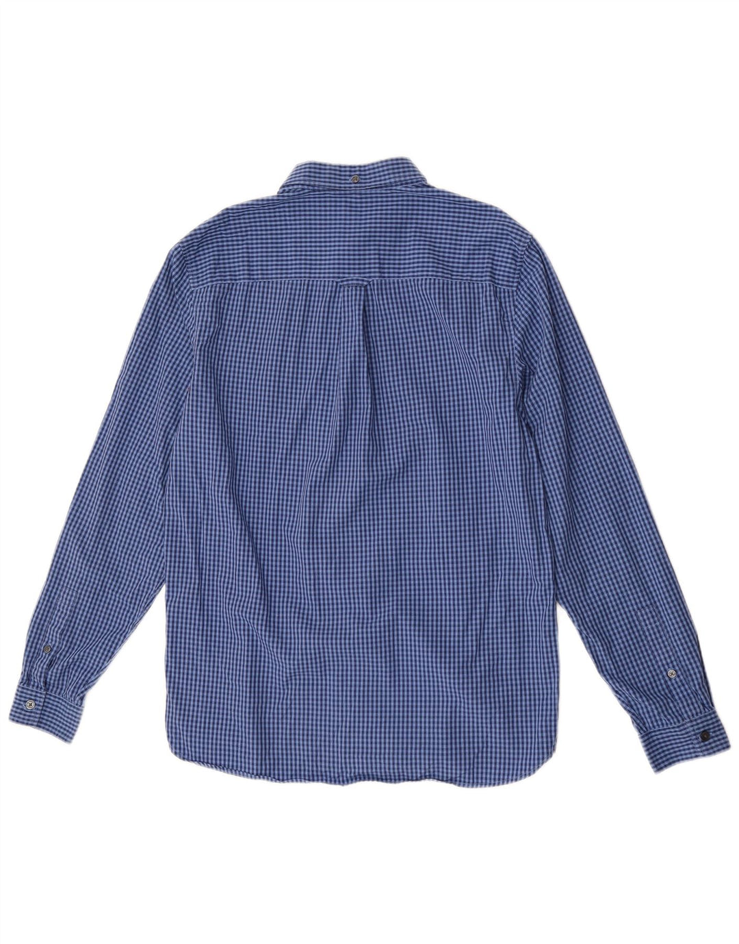 Camisa Lyle & Scott Hombre Algodón Vichy Azul Medio