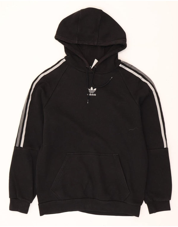ADIDAS Hombre Sudadera con capucha Jumper Medium Negro Algodón