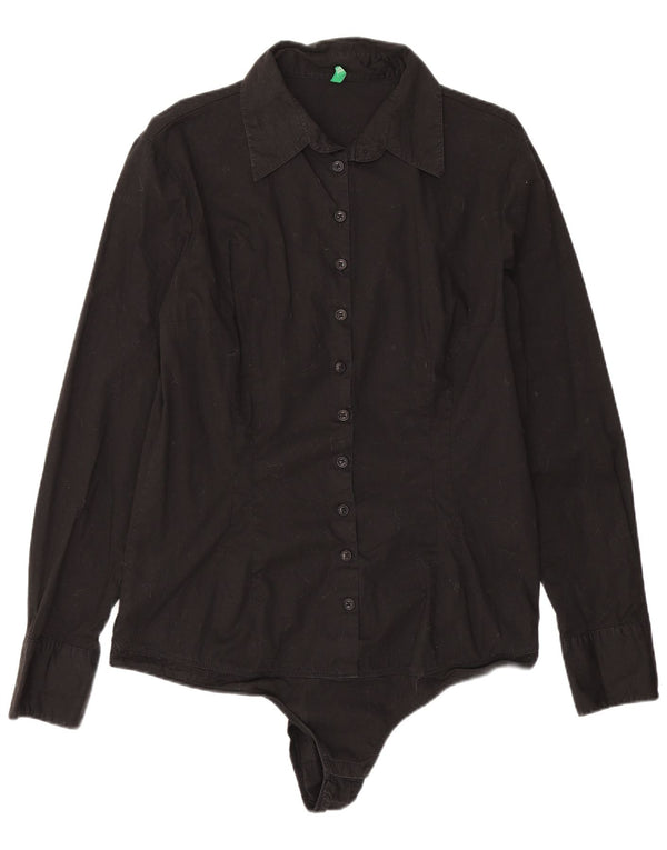 Benetton Body Camisero Mujer ES 44 Large Algodón Negro