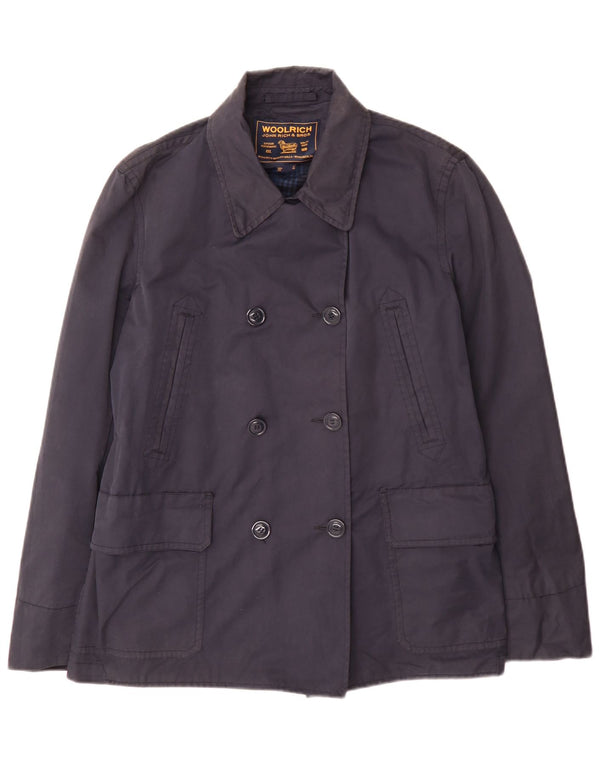 Woolrich Gabardina para mujer UK 18 XL Algodón azul marino