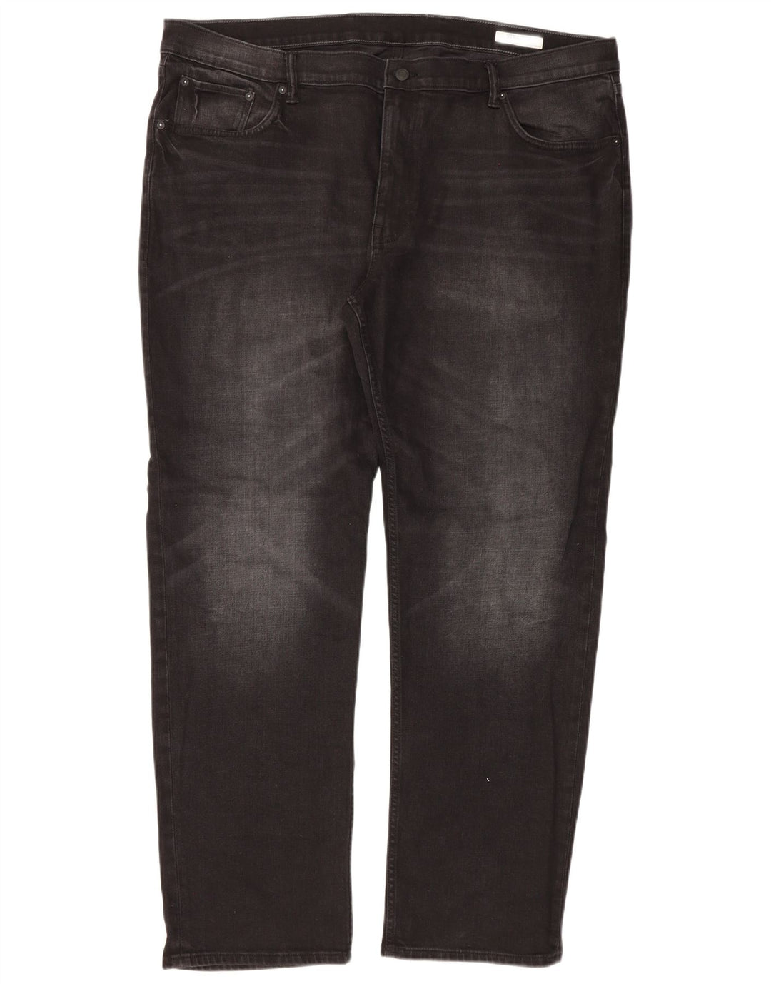 Marks & Spencer Vaqueros rectos para hombre W44 L31 Algodón negro