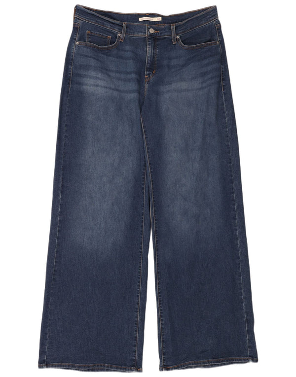 Levi's 318 Shaping Jeans de pierna ancha para mujer US 16 2XL W40 L34 Algodón azul