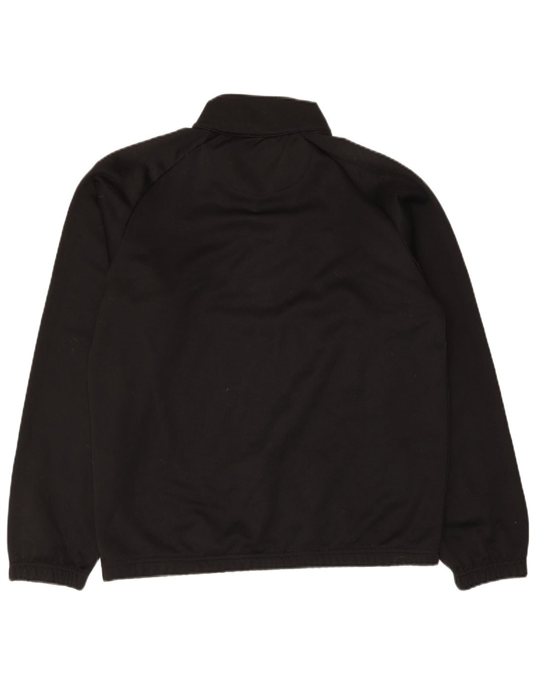 Kappa Hombre Zip Neck Sudadera Jumper Grande Poliéster Negro