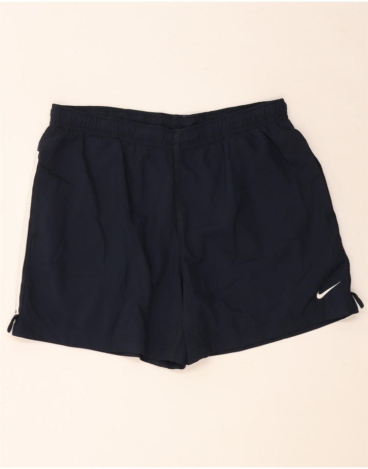 NIKE Pantalones cortos deportivos Dri Fit para hombre XL Poliéster azul marino