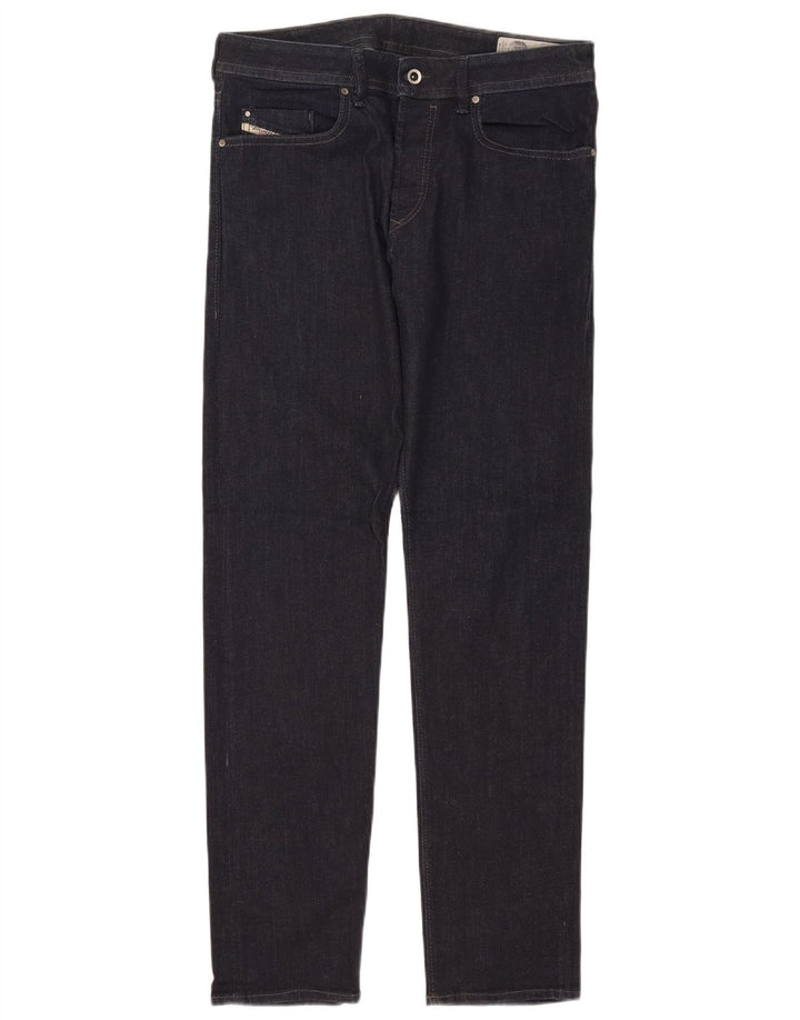 Diesel Vaqueros Slim Mujer W32 L32 Algodón Azul Marino