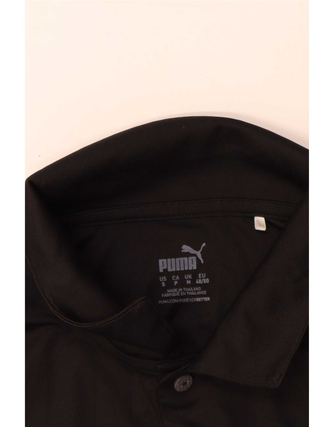 Polo Puma Hombre Poliéster Negro Mediano