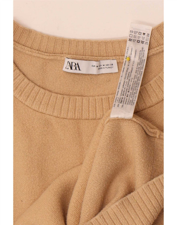 Zara Mujer Chaleco Tank Top UK 44 Viscosa Beige Medio