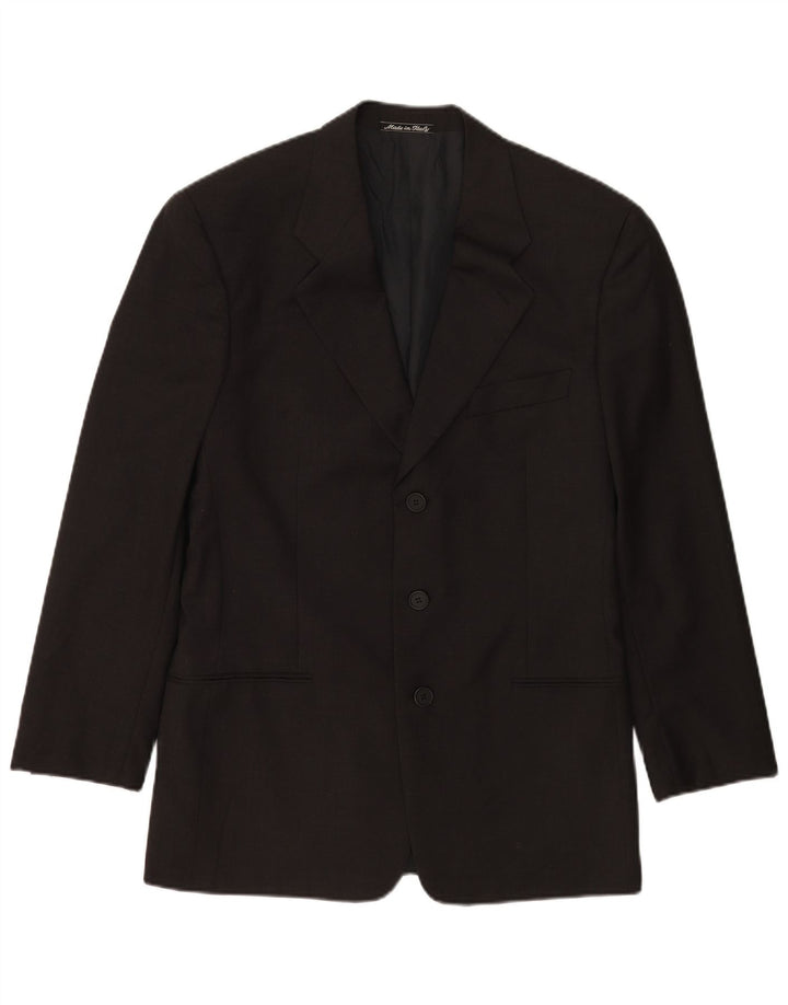 Giorgio Armani Chaqueta tipo blazer de 3 botones para hombre IT 48 Small Grey Virgin Wool