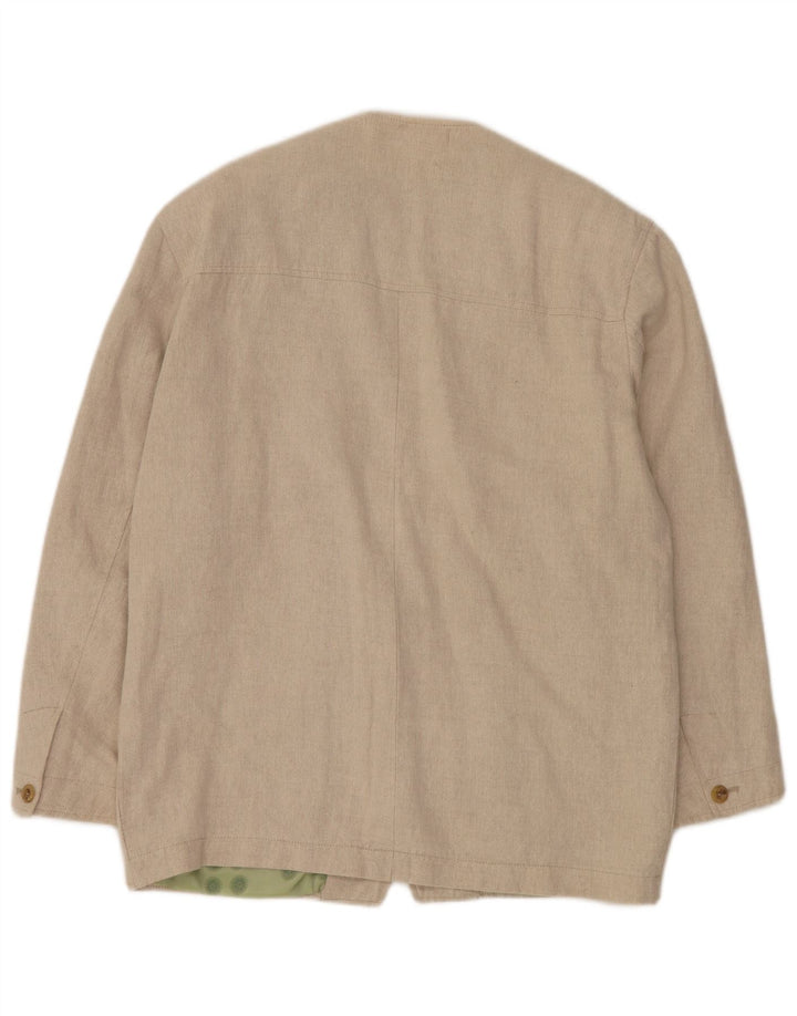 Redpoint Chaqueta tipo blazer de 3 botones para hombre IT 48 Algodón en espiga beige medio