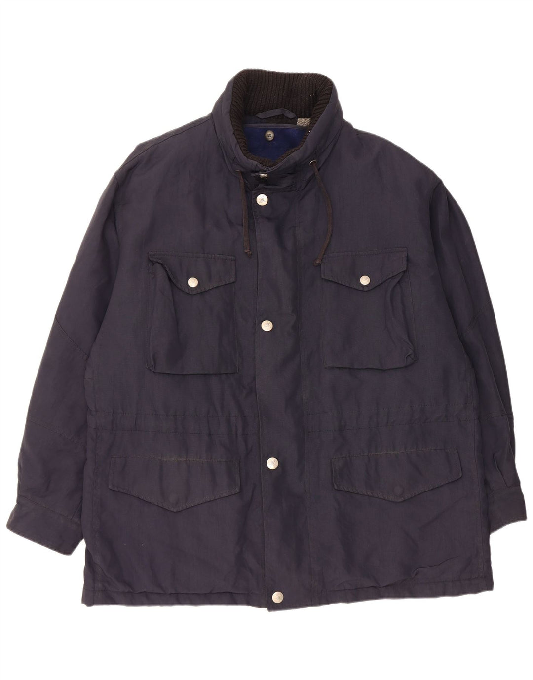 Henry Cottons Chaqueta utilitaria para hombre IT 52 XL Azul marino Nylon