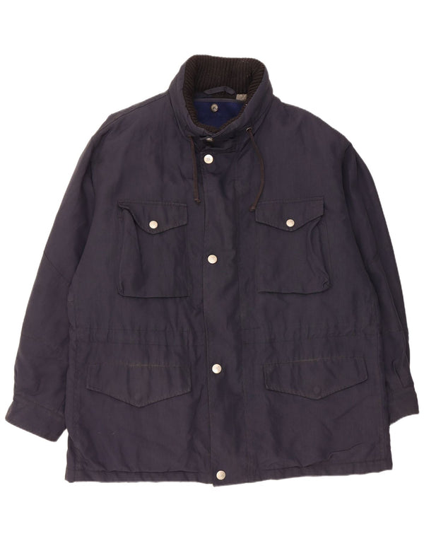 Henry Cottons Chaqueta utilitaria para hombre IT 52 XL Azul marino Nylon