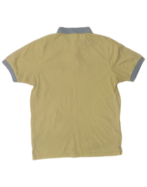 Ellesse Polo De Algodón Color Block Amarillo Grande Para Hombre