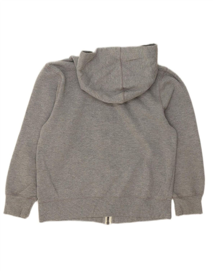 CONVERSE Boys Zip Hoodie Sweater 10-11 Years Medium  Grey Cotton