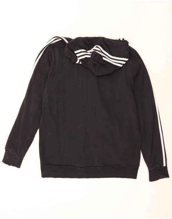 Adidas Sudadera con capucha y cremallera para hombre XL Algodón negro