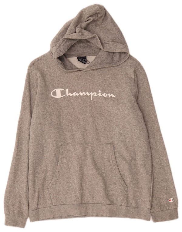 Champion Sudadera con capucha gráfica para niños 15-16 años 2XL Algodón moteado gris