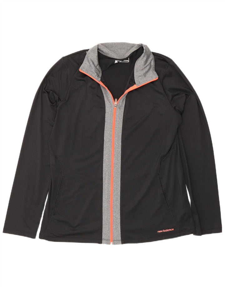 New Balance Hombre Chándal Top Chaqueta Grande Negro Colorblock Poliéster