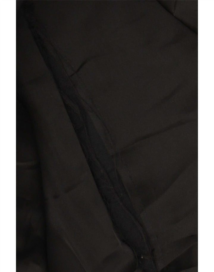Zara Mujer Abrigo Extragrande UK 10 Small Negro
