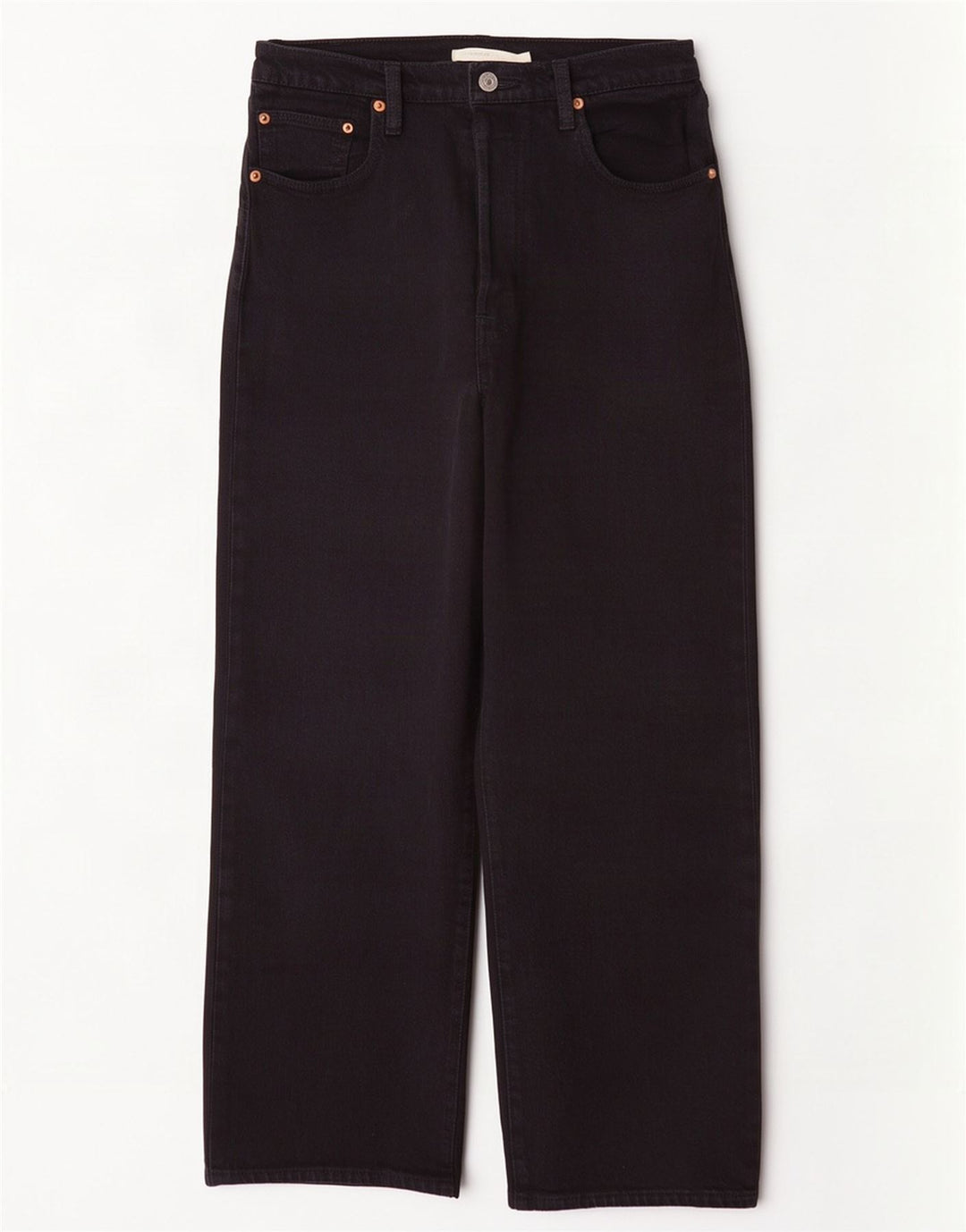 Vaqueros Levi's Ribcage Rectos Mujer W29 L27 Algodón Negro
