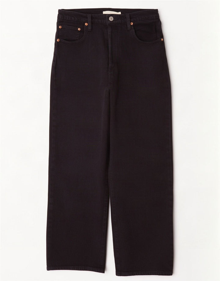Vaqueros Levi's Ribcage Rectos Mujer W29 L27 Algodón Negro