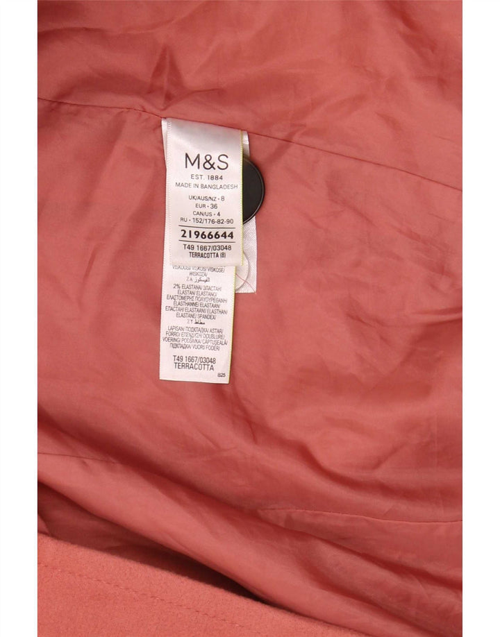 Marks & Spencer Abrigo para mujer UK 8 Pequeño Poliéster rosa