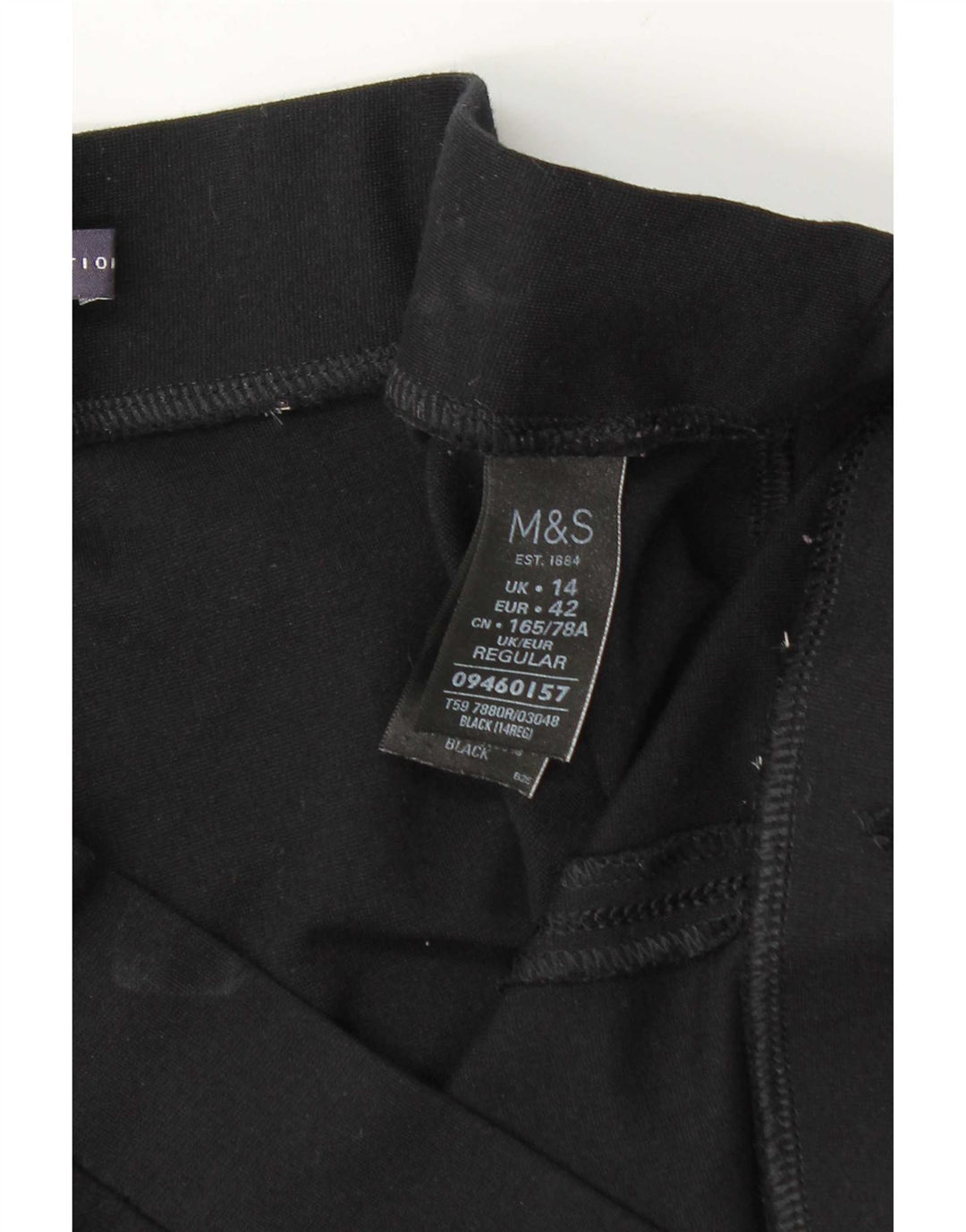 Marks & Spencer Leggings para mujer UK 44 Large Viscosa negra