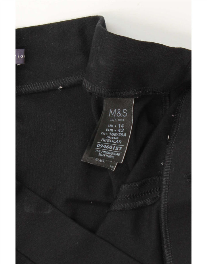 Marks & Spencer Leggings para mujer UK 44 Large Viscosa negra