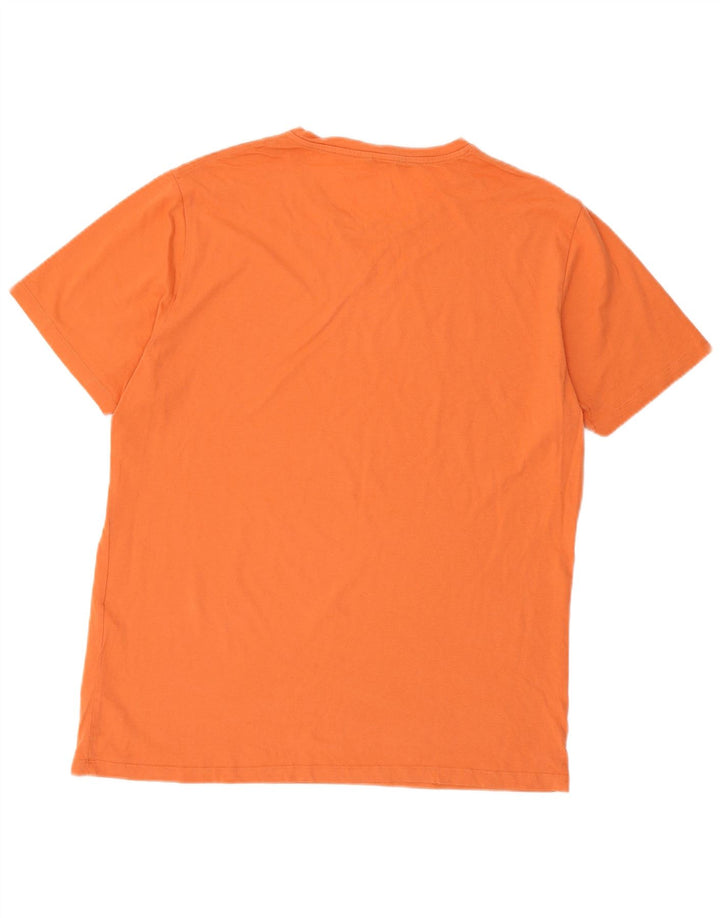 MASSIMO DUTTI Camiseta Hombre Top XL Naranja Algodón