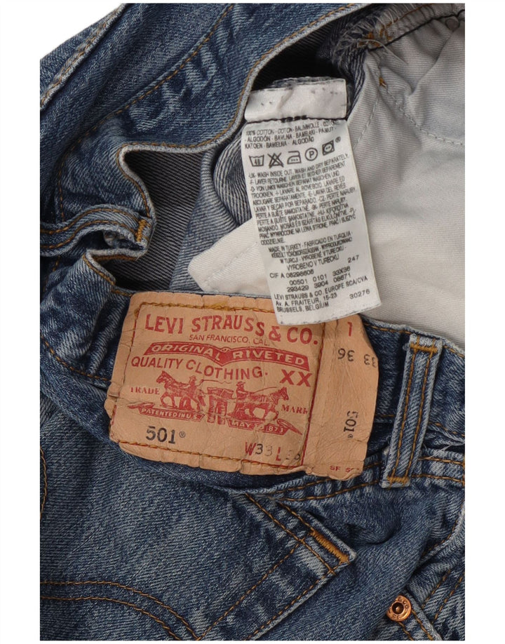 Levi's Jeans rectos 501 para hombre W33 L36 Algodón azul