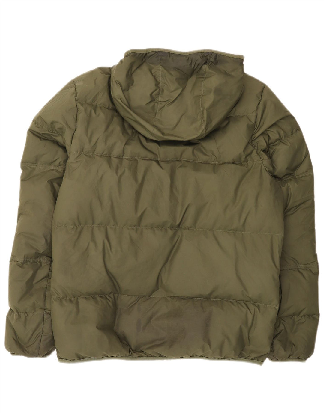 Nike Chaqueta acolchada con capucha para hombre UK 38 Medium Caqui Poliéster
