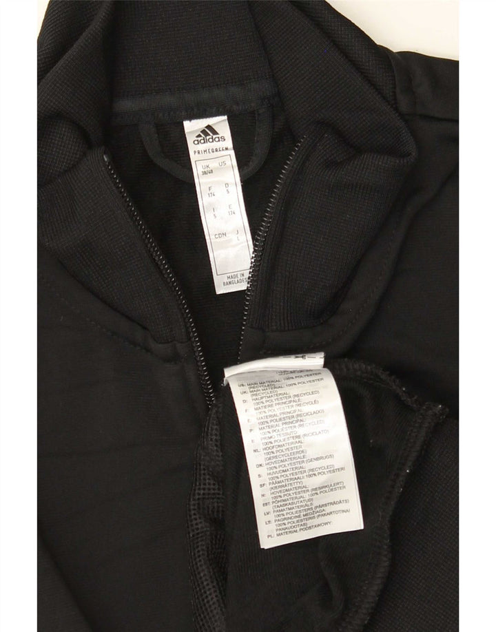 Adidas Mens Graphic Chándal Top Chaqueta UK 38/40 Mediano Negro Poliéster