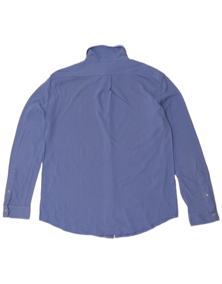 Camisa Ralph Lauren Hombre Grande Azul Algodón