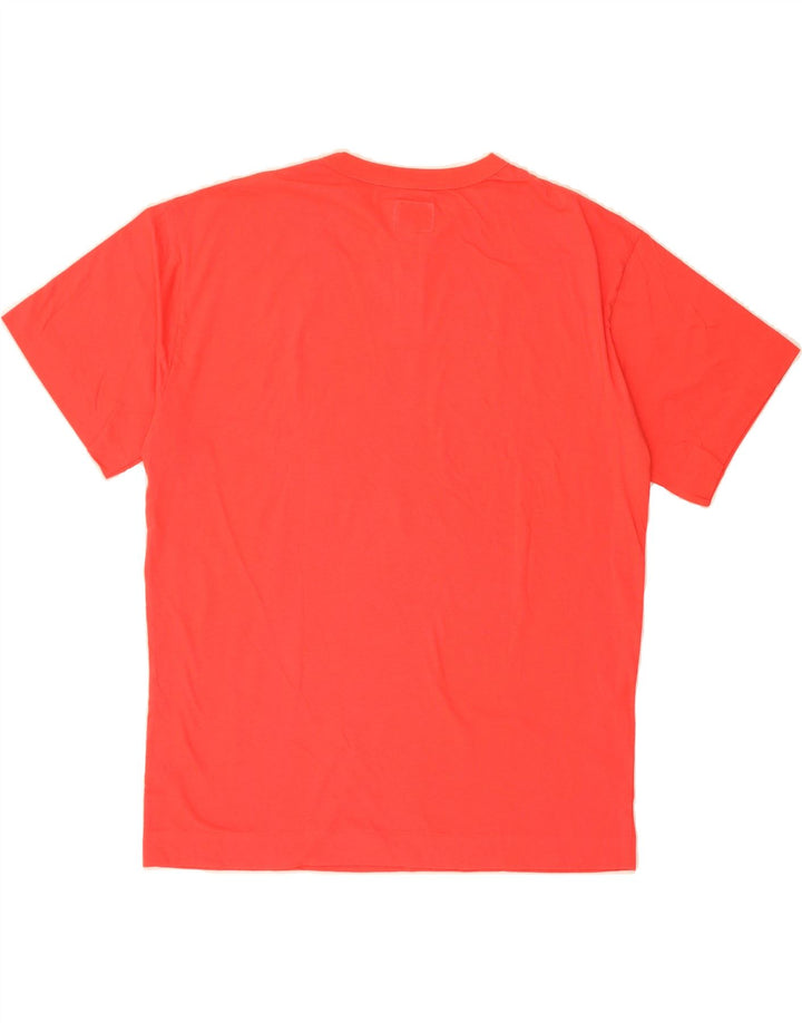 BENETTON Mens T-Shirt Top Medium Pink Cotton Vintage Benetton and Second-Hand Benetton from Messina Hembry 