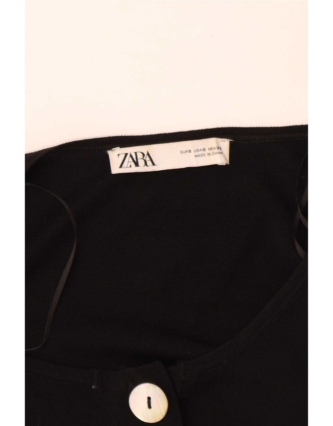 Zara Mujer Mono UK 40 Pequeño Negro
