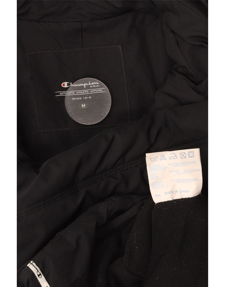 CHAMPION Chaqueta acolchada con capucha para mujer UK 40 Mediana Poliéster negro