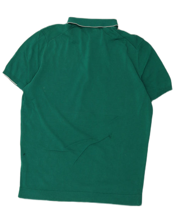 Massimo Dutti Mens Polo Shirt Large Green