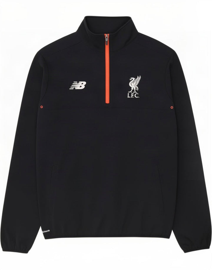 New Balance Liverpool - Chándal con cremallera y cuello para hombre, talla grande, color negro