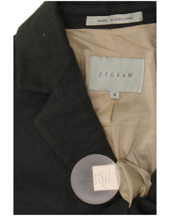 Abrigo para mujer Jigsaw UK 8 Small Grey Wool