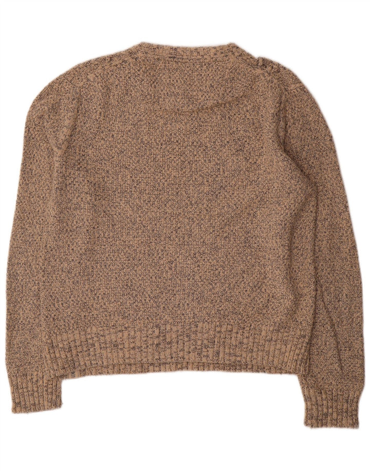 Jersey de hombre con cuello barco de Fat Face Poliéster moteado en beige medio