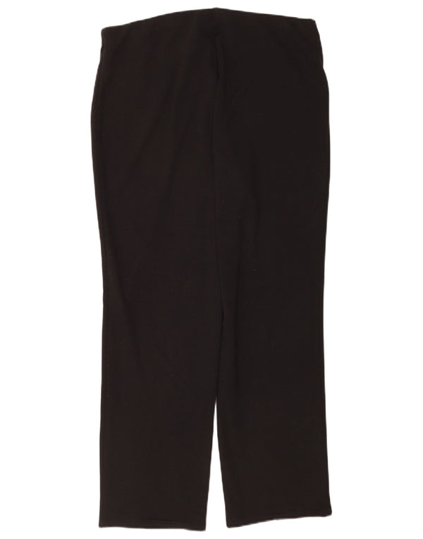Marks & Spencer Pantalones Casuales Rectos para Mujer UK 40 Large W34 L28 Negro