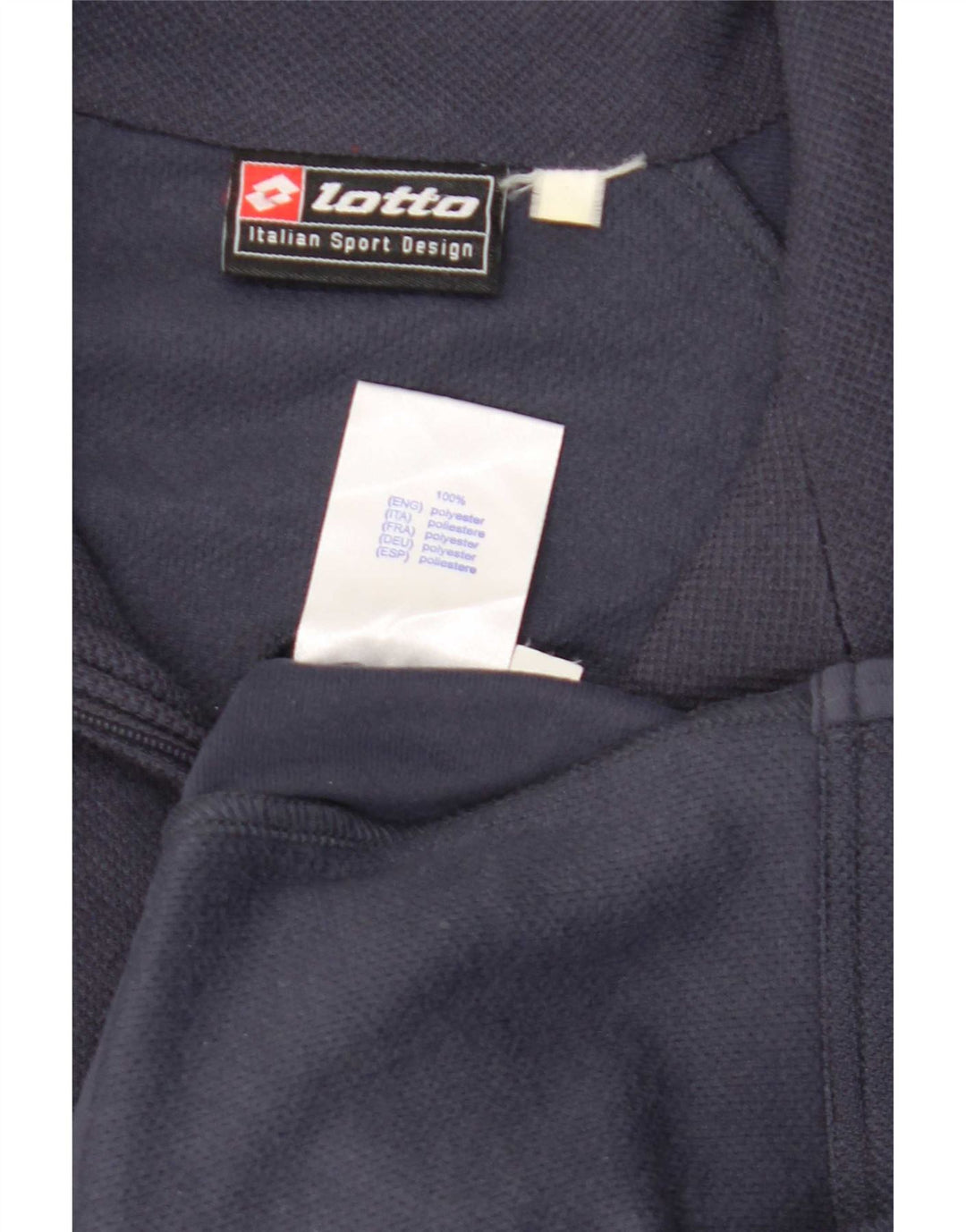 Lotto Chaqueta de chándal para hombre UK 40/42 Large Poliéster azul marino