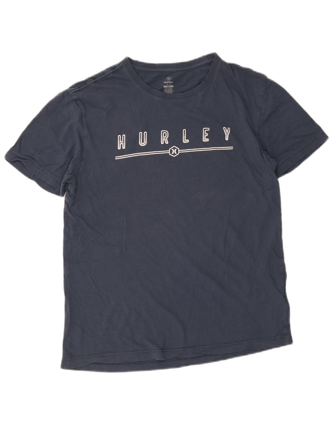 Hurley - Camiseta gráfica para hombre, talla pequeña, algodón azul marino
