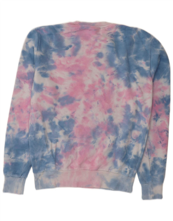 Ellesse Hombre Sudadera Jumper Small Multicolor Tie Dye Algodón
