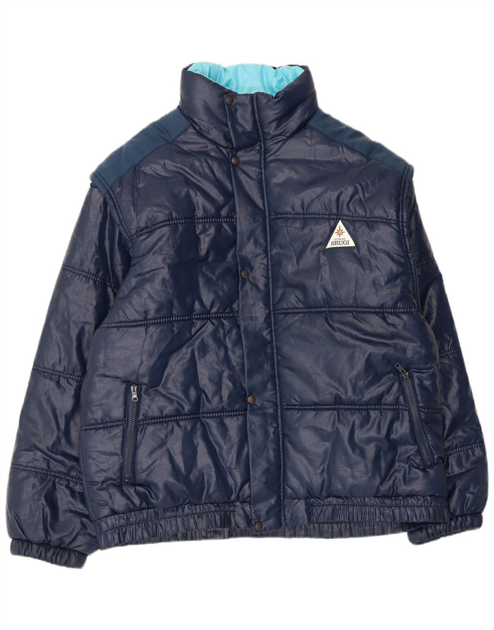 Brugi Chaqueta acolchada para hombre UK 42 XL Azul marino