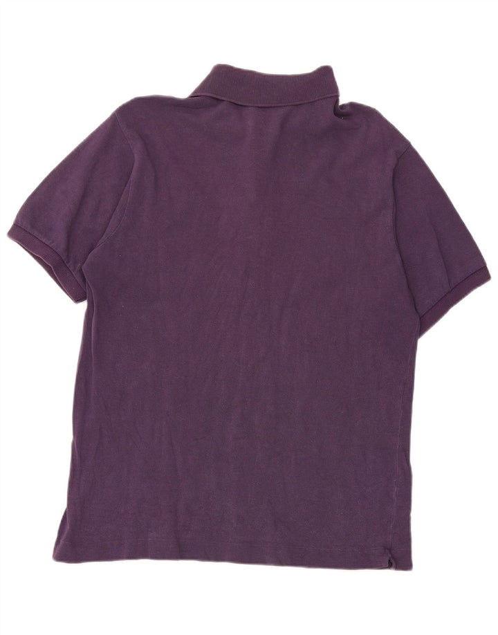 Polo Lacoste para hombre talla 4 mediano algodón morado