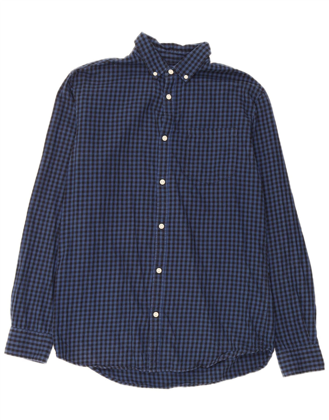 Camisa Jack & Jones Hombre Algodón Vichy Azul Marino Mediano
