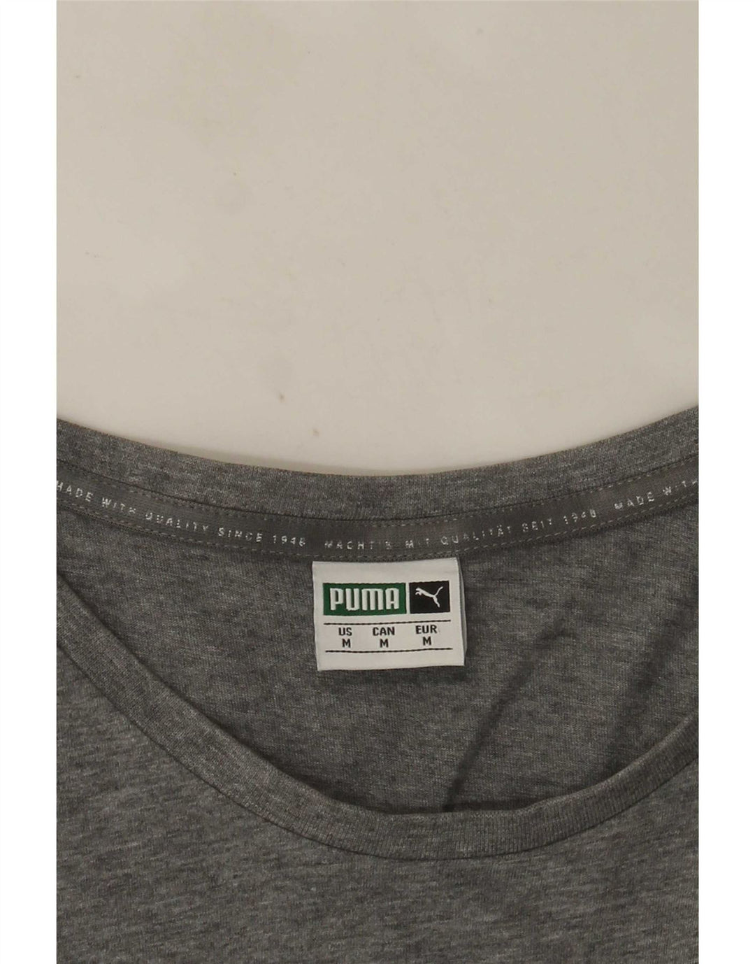 Puma Camiseta gráfica para hombre Top gris medio moteado