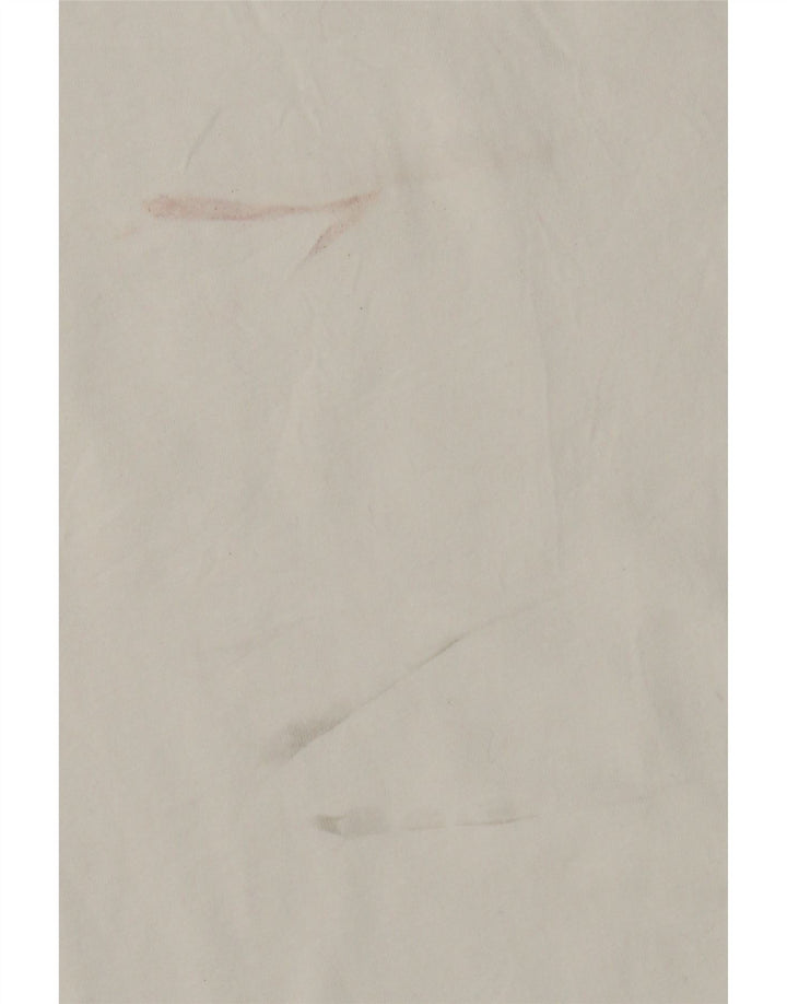 Zara Hombre Camiseta Top Medium Blanco Algodón